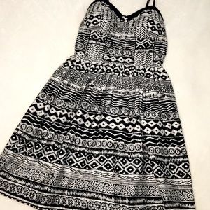 American Rag Cie black & white dress
